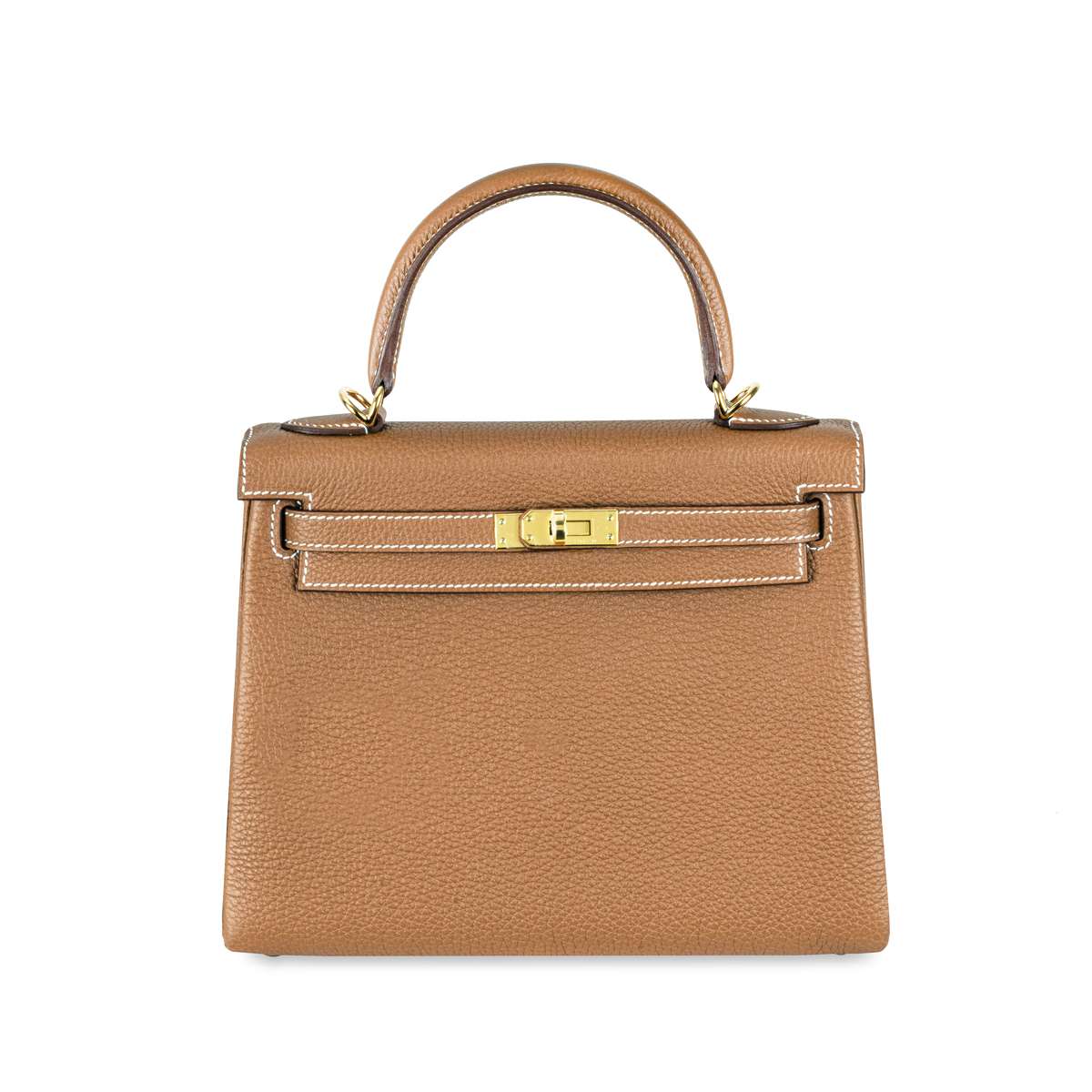 Hermés Kelly II Retourne 25 Gold Veau Togo Bag GHW Hermés Kelly II Retourne 25 Gold Veau Togo Bag GHW